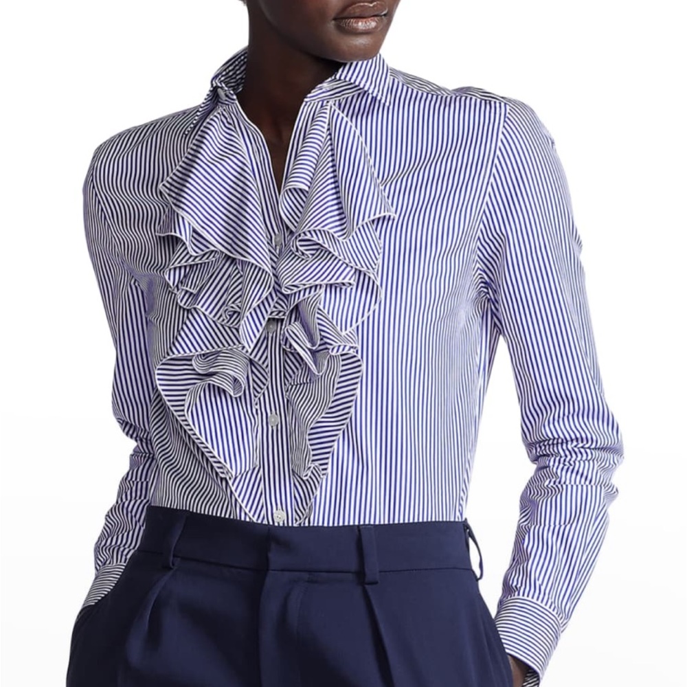 Ralph Lauren size 6 striped button down shirt